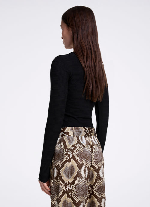 Smythe Ruched Knit Top