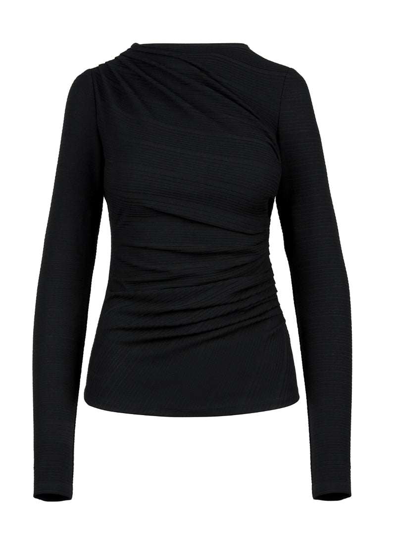 Smythe Ruched Knit Top