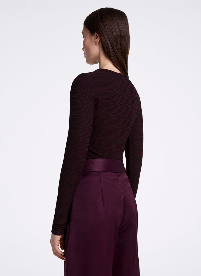 Smythe Ruched Knit Top