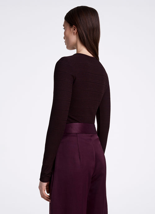Smythe Ruched Knit Top