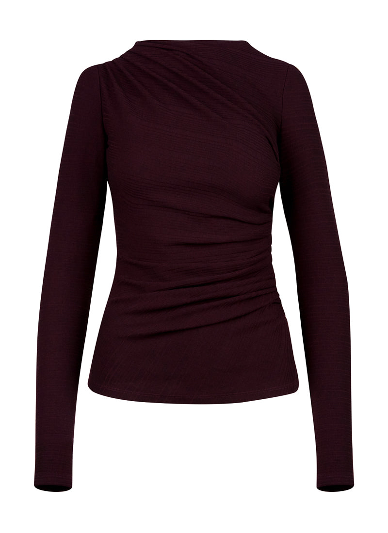Smythe Ruched Knit Top