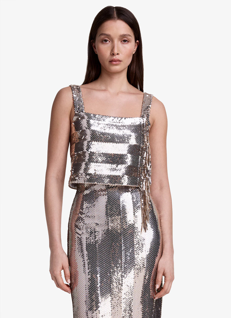 Sequin Fringe Top by Smythe at Andrews