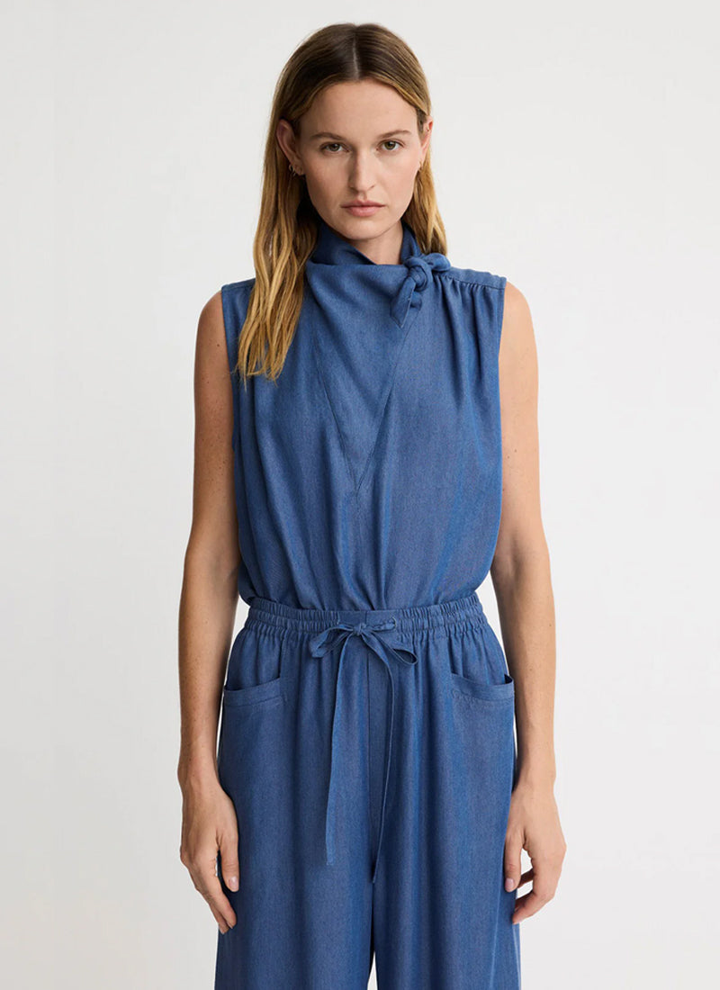 Sleeveless Bandana Neck Top by Smythe at Andrew