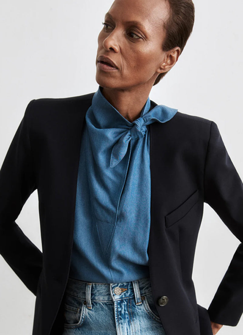 Sleeveless Bandana Neck Top by Smythe at Andrew