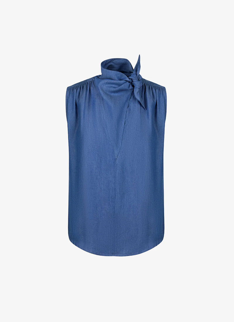 Sleeveless Bandana Neck Top by Smythe at Andrew