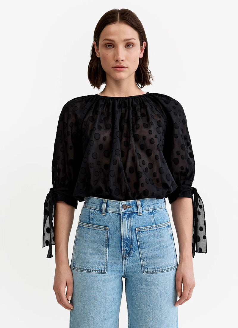 Smythe Tie Sleeve Blouse