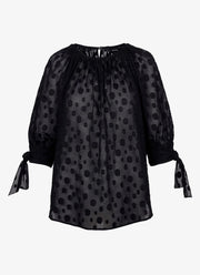 Smythe Tie Sleeve Blouse