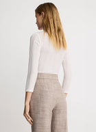 Smythe Twist Neck Knit Top