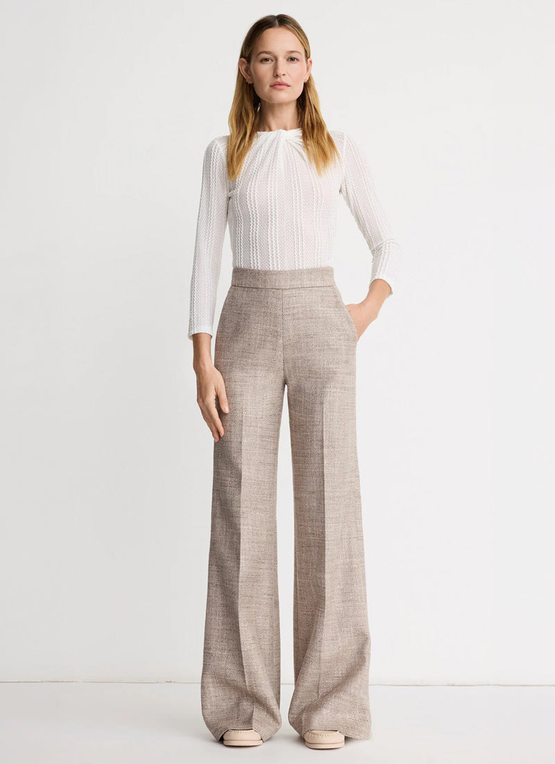 Smythe Twist Neck Knit Top