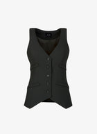 Waistcoat Vest in black by Smythe