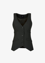 Waistcoat Vest in black by Smythe