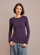 Soft Touch Long Sleeve Crew Neck T-Shirt by Majestic at Andrews