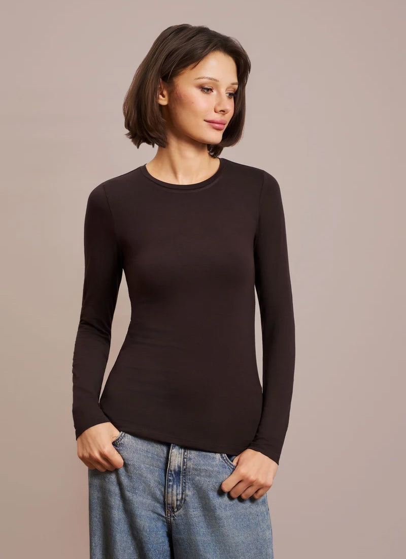 Soft Touch Long Sleeve Crew Neck T-Shirt