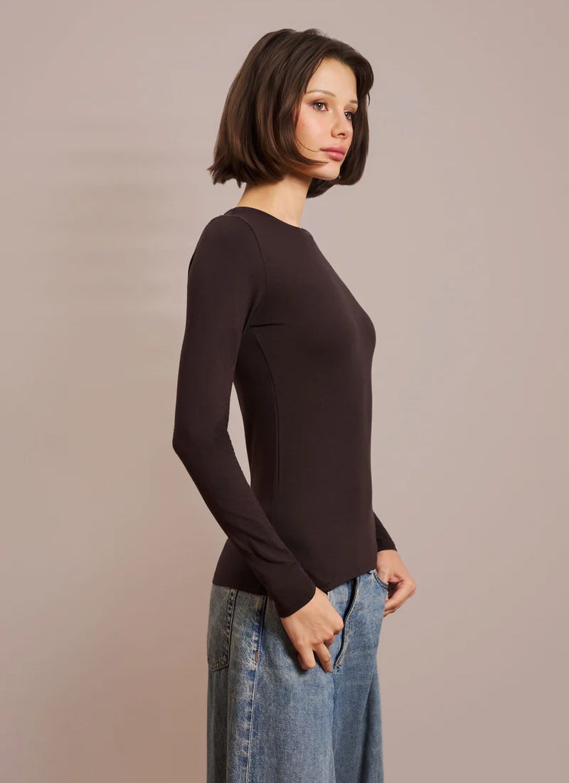Soft Touch Long Sleeve Crew Neck T-Shirt