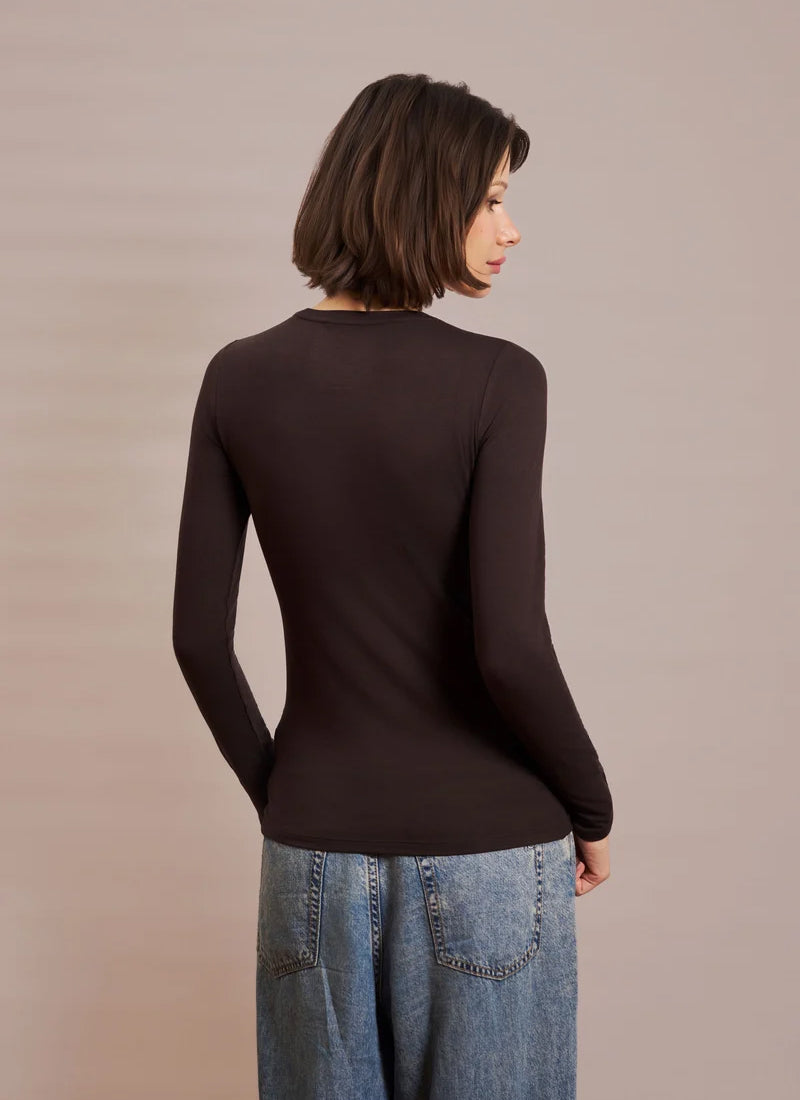Soft Touch Long Sleeve Crew Neck T-Shirt