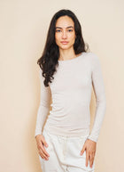  Soft Touch Long Sleeve Crew Neck T-Shirt by Majestic at Andrews 