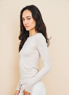  Soft Touch Long Sleeve Crew Neck T-Shirt by Majestic at Andrews 