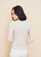  Soft Touch Long Sleeve Crew Neck T-Shirt by Majestic at Andrews 