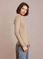 Soft Touch Long Sleeve Crew Neck T-Shirt by Majestic at Andrews