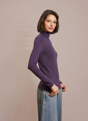  Soft Touch Long Sleeve Turtleneck Tee by Majestic at Andrews 