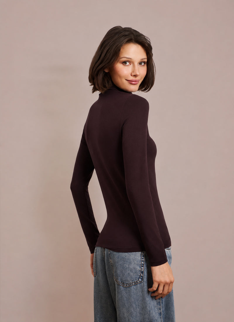 The Soft Touch Long Sleeve Turtleneck Tee by Majestic at Andrews 