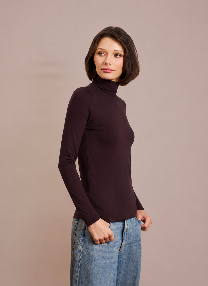 The Soft Touch Long Sleeve Turtleneck Tee by Majestic at Andrews 