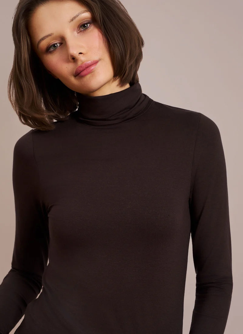 Soft Touch Long Sleeve Turtleneck Tee by Majestic at Andrews 
