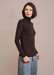  Soft Touch Long Sleeve Turtleneck Tee by Majestic at Andrews 