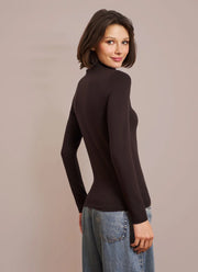  Soft Touch Long Sleeve Turtleneck Tee by Majestic at Andrews 