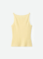 Soft Goat Cable Knit Cashmere Singlet Tank Top