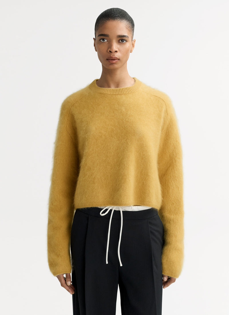 Brushed Crewneck Sweater by Soft Goat at Andrews