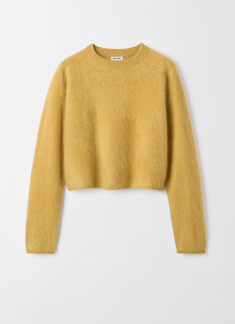 Brushed Crewneck Sweater by Soft Goat at Andrews