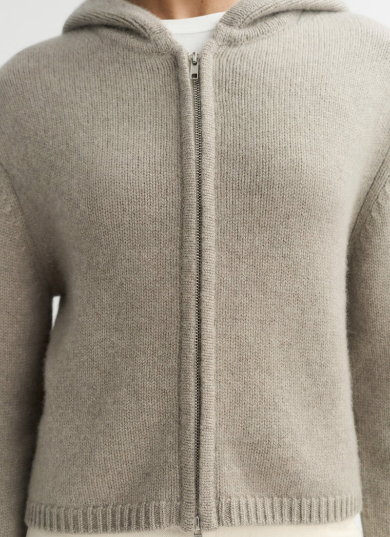 Soft Goat Cashmere Chunky Hoodie