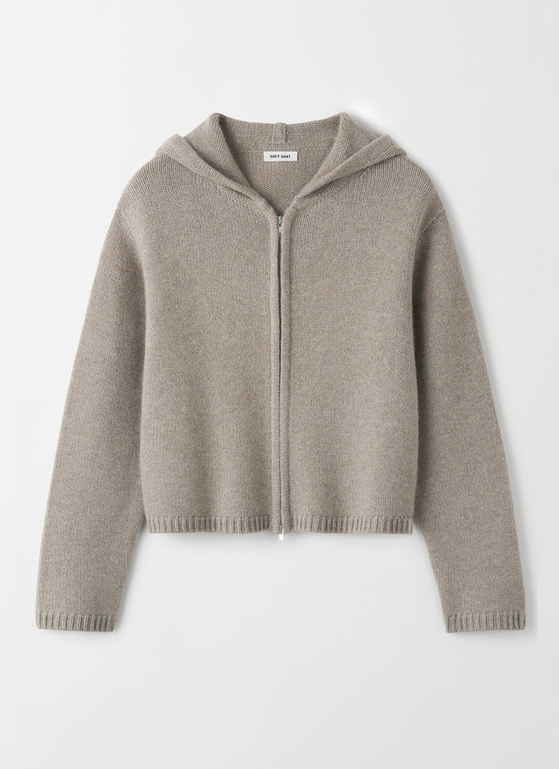 Soft Goat Cashmere Chunky Hoodie