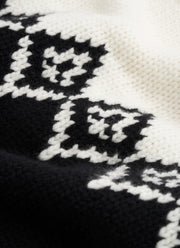Fair Isle O-Neck Sweater Soft Goat Andrews