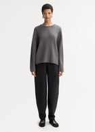 Soft Goat Relaxed Fit Crew Neck Sweater
