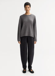 Soft Goat Relaxed Fit Crew Neck Sweater