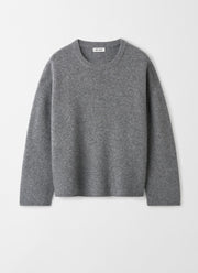 Soft Goat Relaxed Fit Crew Neck Sweater
