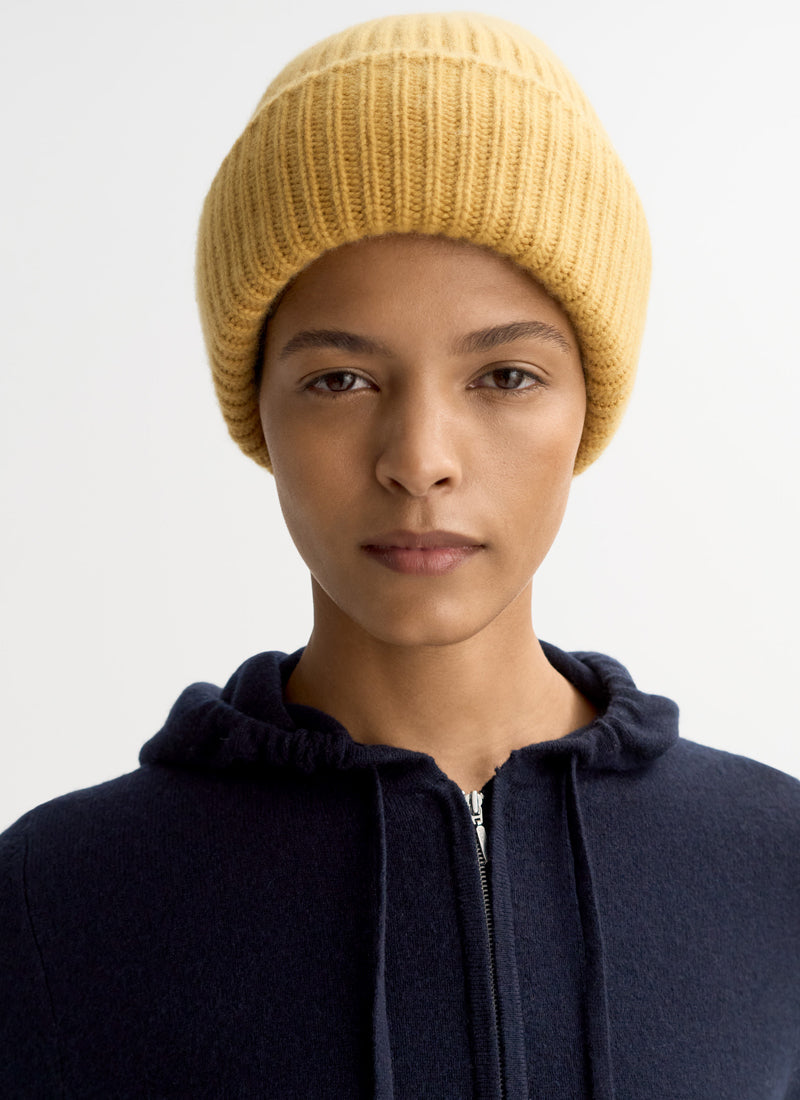  Ribbed Beanie by Soft Goat at Andrews 