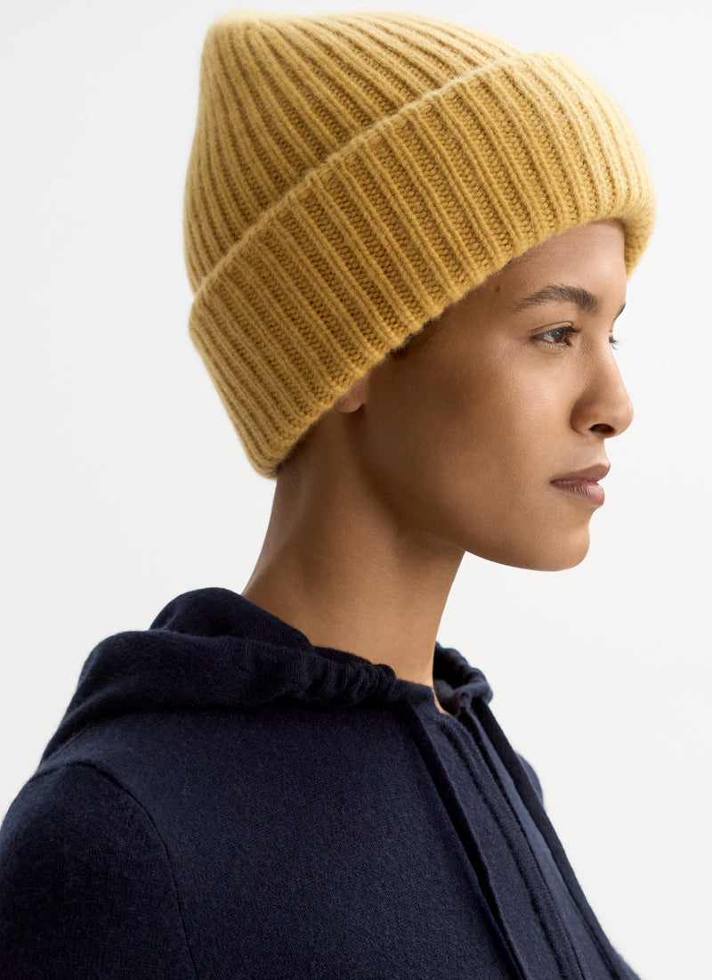  Ribbed Beanie by Soft Goat at Andrews 