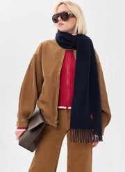 Solid Recycled Wool Scarf