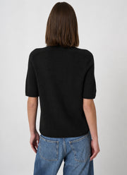 Short Sleeve Organic Cashmere Knit