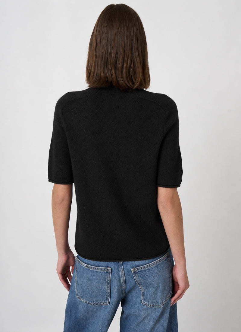 Short Sleeve Organic Cashmere Knit