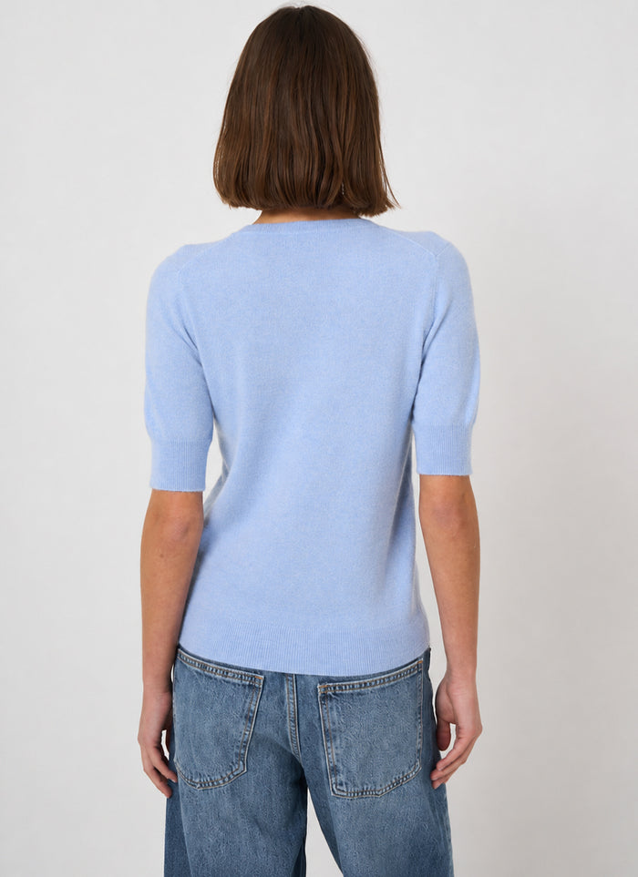 REPEAT Cashmere Short Sleeve Organic Cashmere Knit