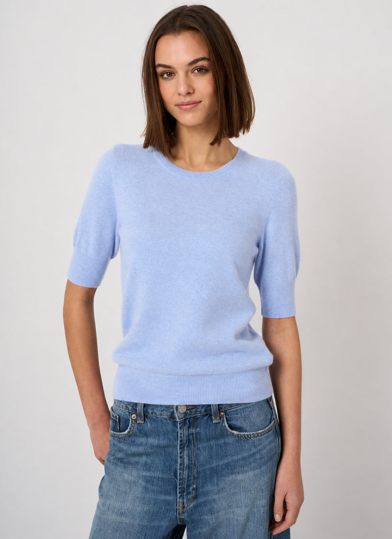 REPEAT Cashmere Short Sleeve Organic Cashmere Knit