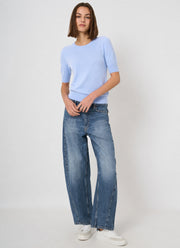 REPEAT Cashmere Short Sleeve Organic Cashmere Knit
