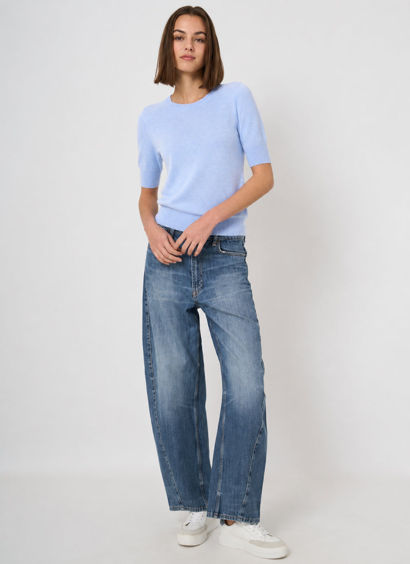 REPEAT Cashmere Short Sleeve Organic Cashmere Knit