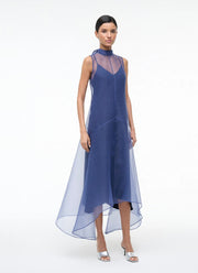 STAUD Auden Sleeveless Assymetrical Dress