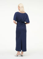 STAUD Amelie Short Sleeve Midi Dress
