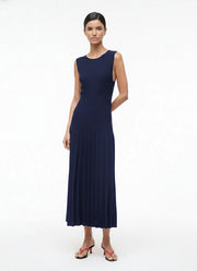 STAUD Elyse Compact Knit Sleeveless Dress